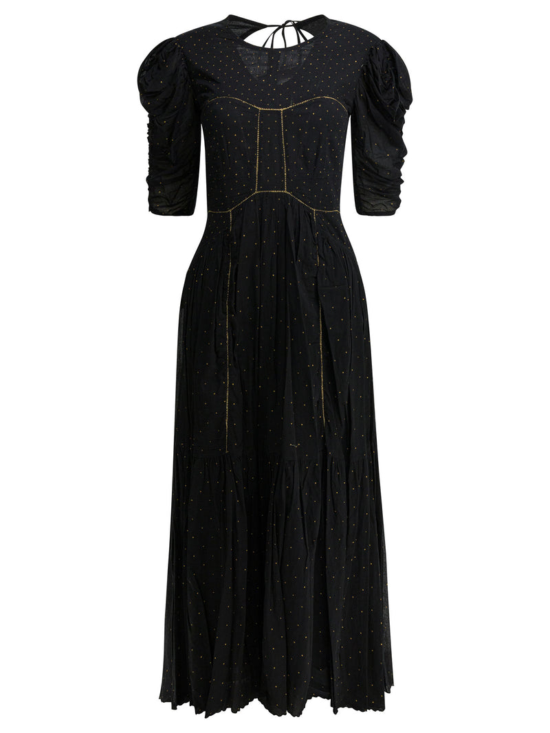 Marant Étoile Marant Étoile Vestido Largo Sichene Negro - World Class Fashion