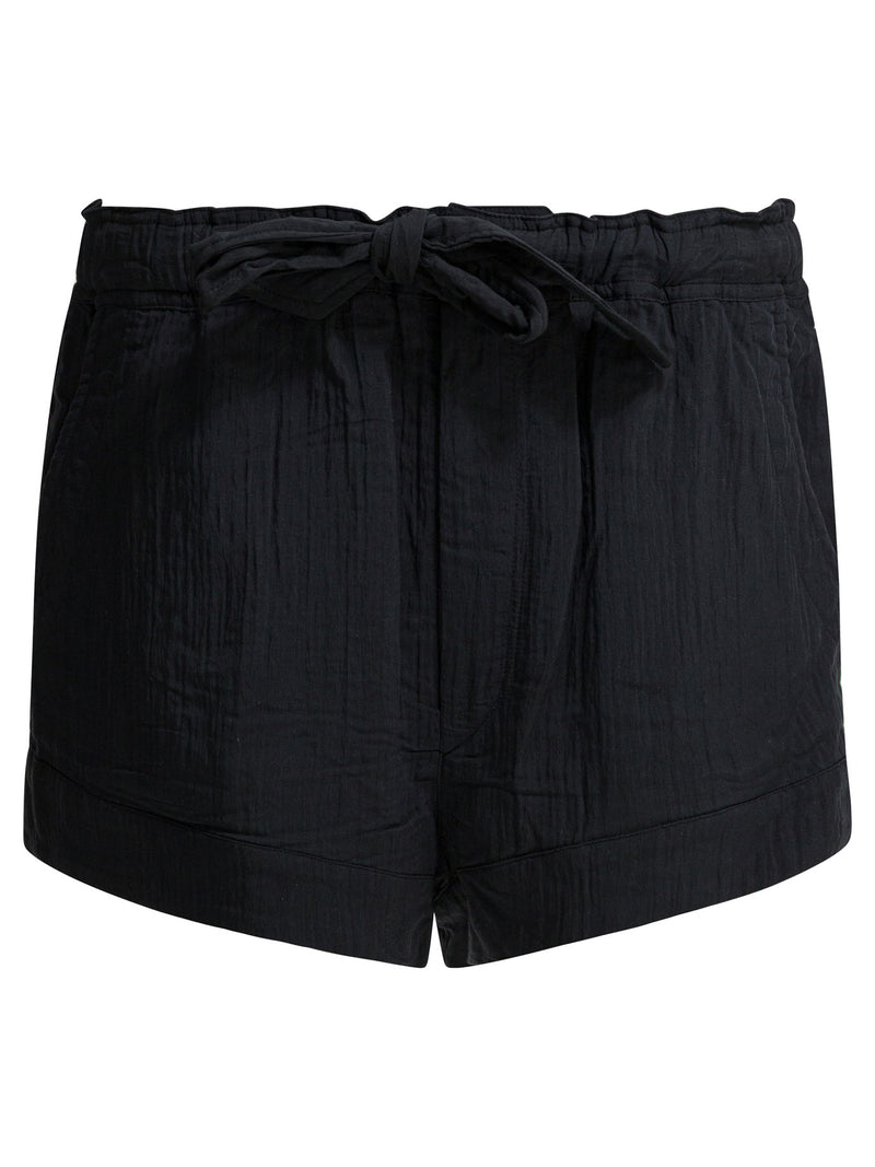 Marant Étoile Marant Étoile Birva Shorts Negros Mujer - World Class Fashion
