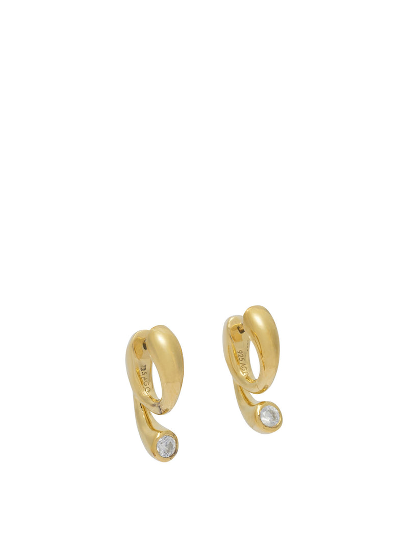 Maria Black Maria Black Recycled Sterling Silver Earrings Gold - World Class Fashion