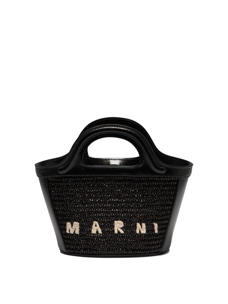 Marni Bolso de mano Marni de mezcla de algodón negro - World Class Fashion