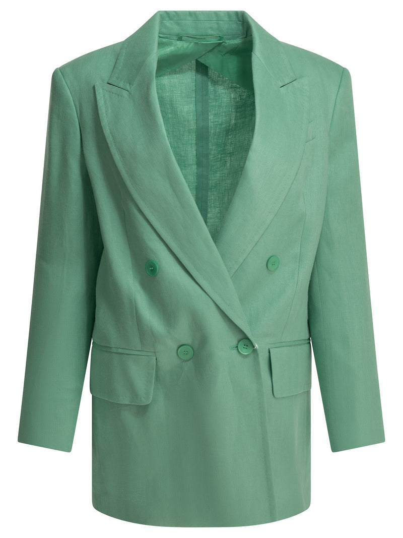Max Mara Max Mara Olimpia Jacket Blazer Light Blue - World Class Fashion