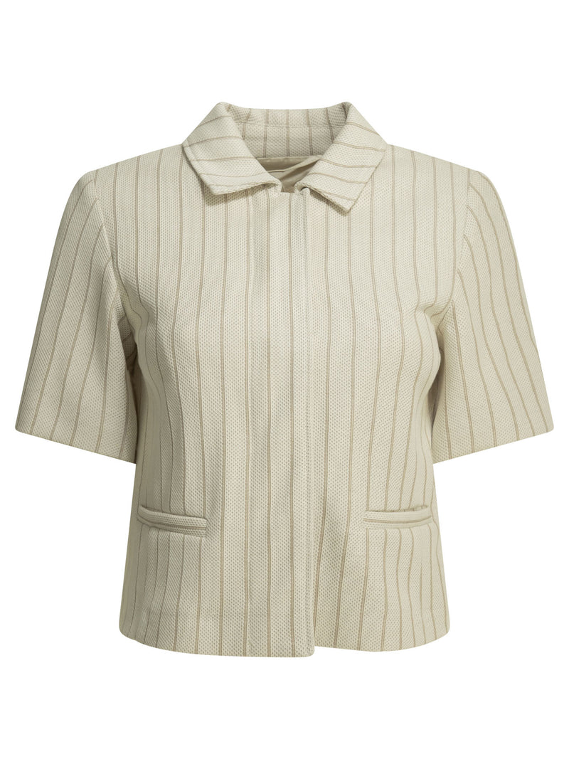 Max Mara Max Mara Pinstripe Blazer White Women - World Class Fashion
