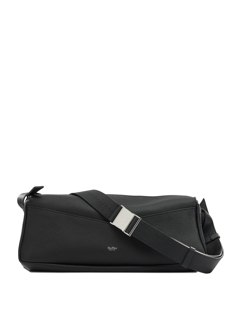 Max Mara Max Mara Medium Leather Shoulder Bag Black - World Class Fashion