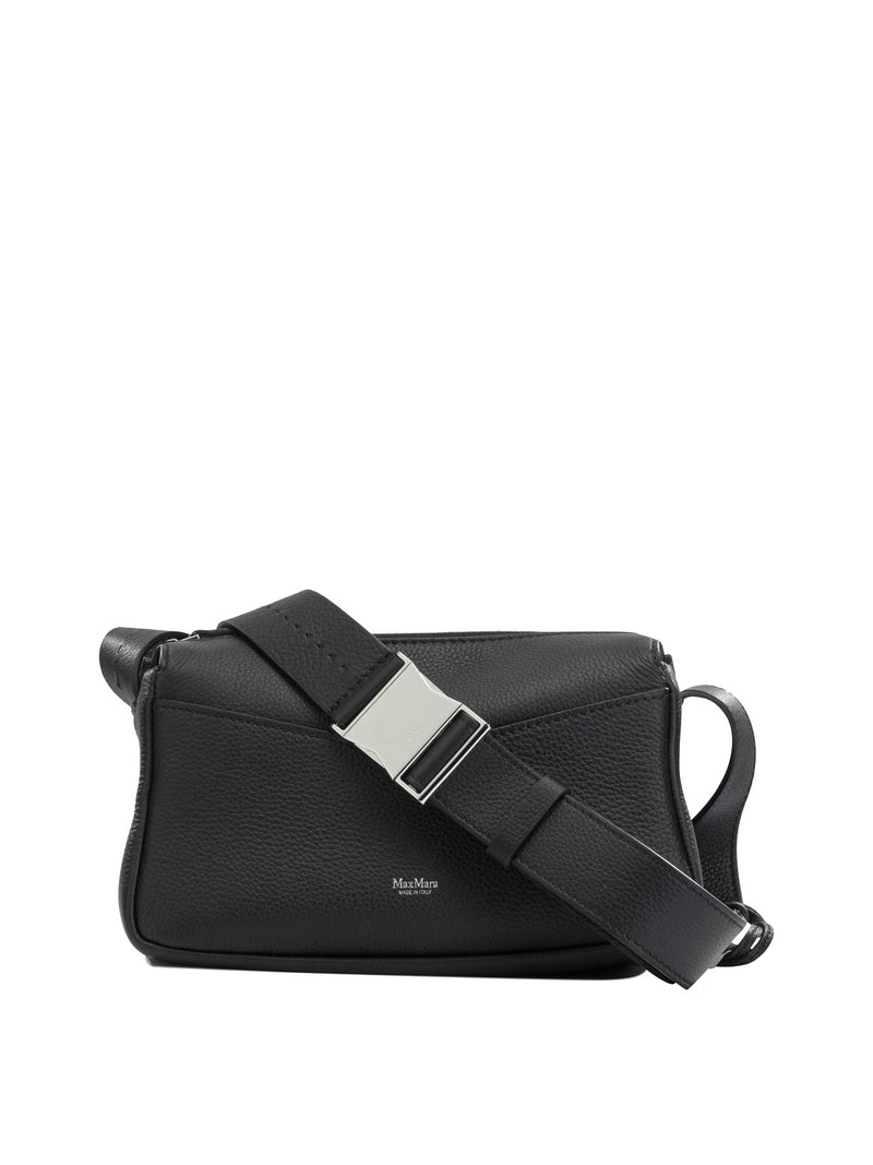 Max Mara Max Mara Small Leather Shoulder Bag Black - World Class Fashion