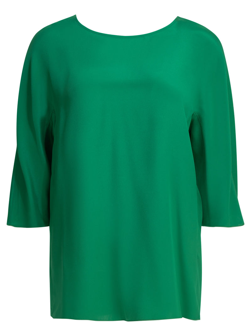 Max Mara Pianoforte Max Mara Pianoforte Silk Blouse Green Women - World Class Fashion