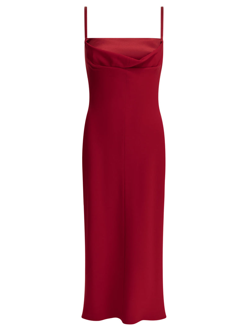 Max Mara Pianoforte Max Mara Pianoforte Sheath Midi Dress Red - World Class Fashion