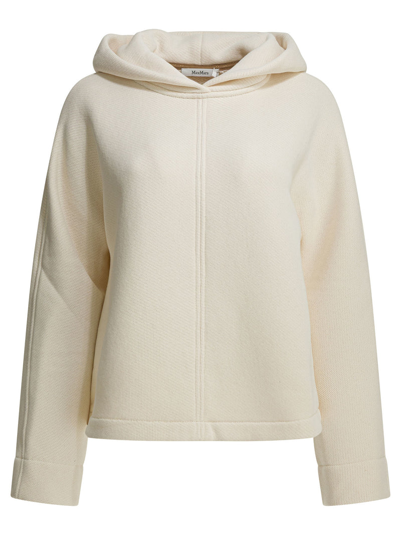 Max Mara Pure Max Mara Pure Hooded Sweatshirt White Women - World Class Fashion