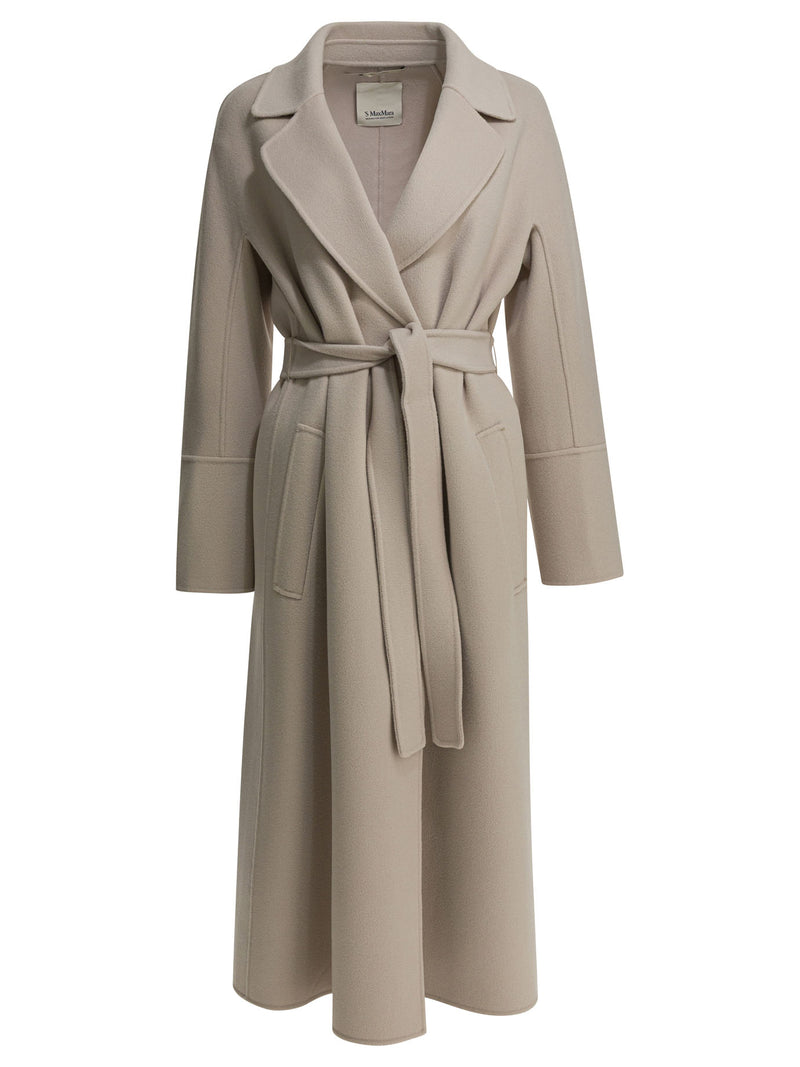 Max Mara S Max Mara S Abrigo largo de alpaca beige para mujer - World Class Fashion