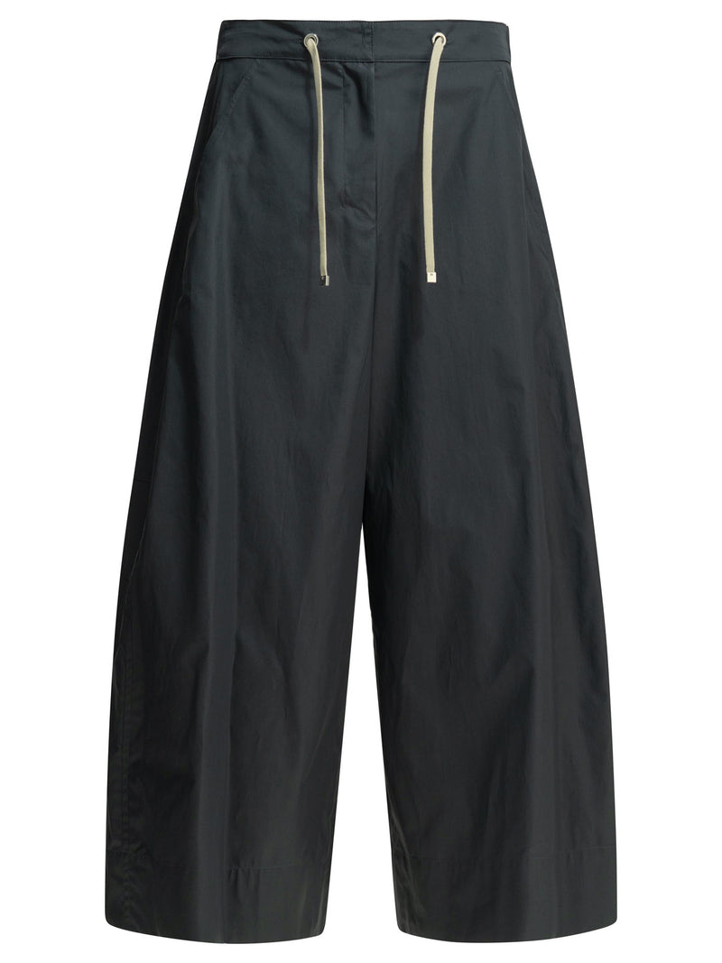Max Mara S Pantalones de algodón Max Mara S azules para mujer - World Class Fashion