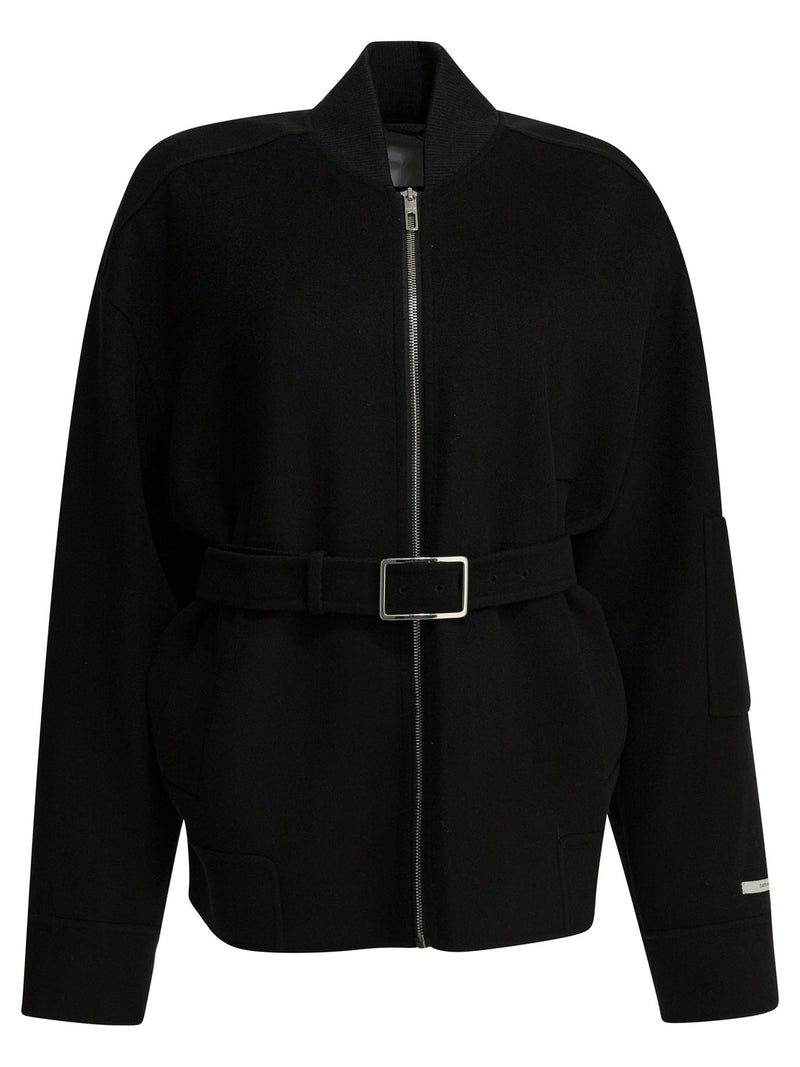 Max Mara Sportmax Chaqueta de mujer de lana virgen negra Sportmax de Max Mara - World Class Fashion