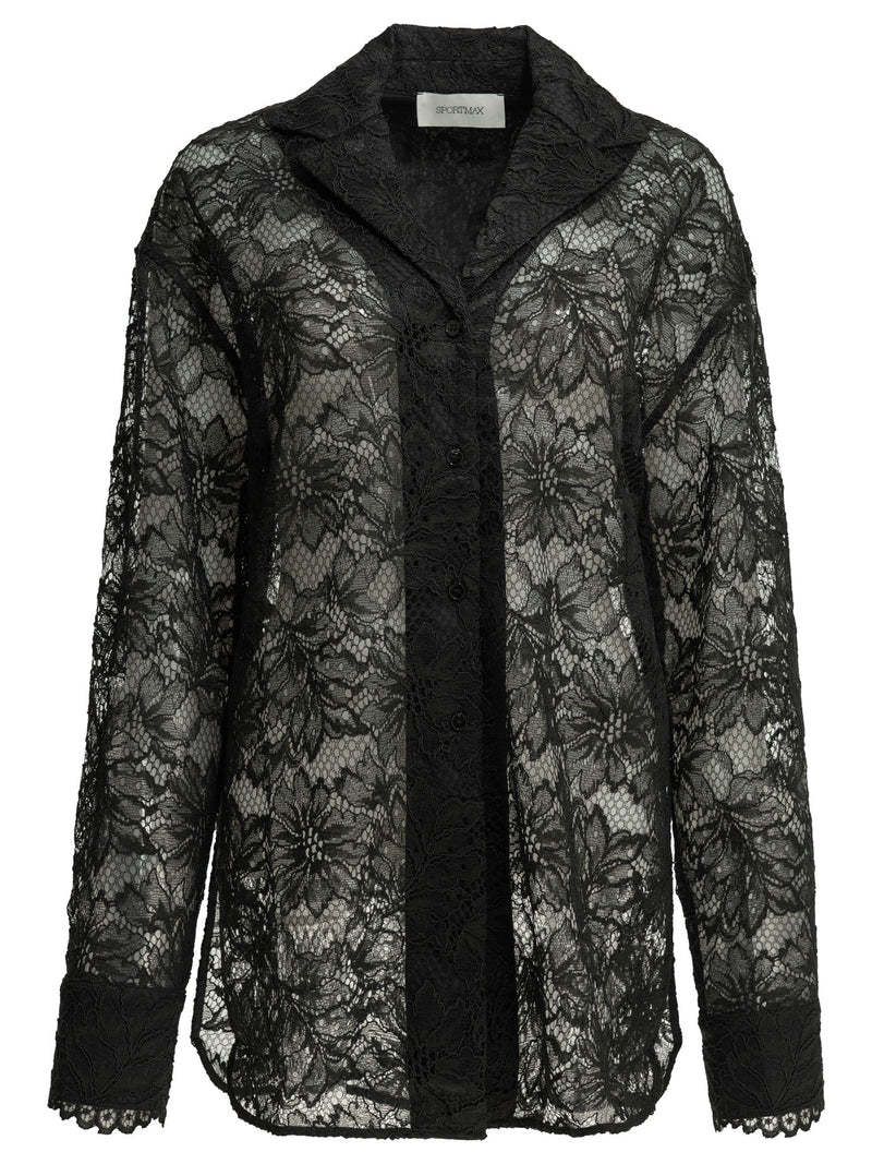 Max Mara Sportmax Max Mara Sportmax Lace Shirt Black Women - World Class Fashion