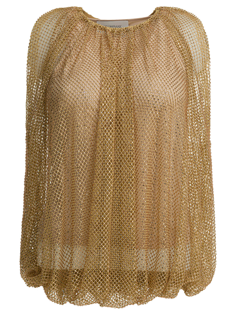 Max Mara Sportmax Max Mara Sportmax Women's Gold Top - World Class Fashion