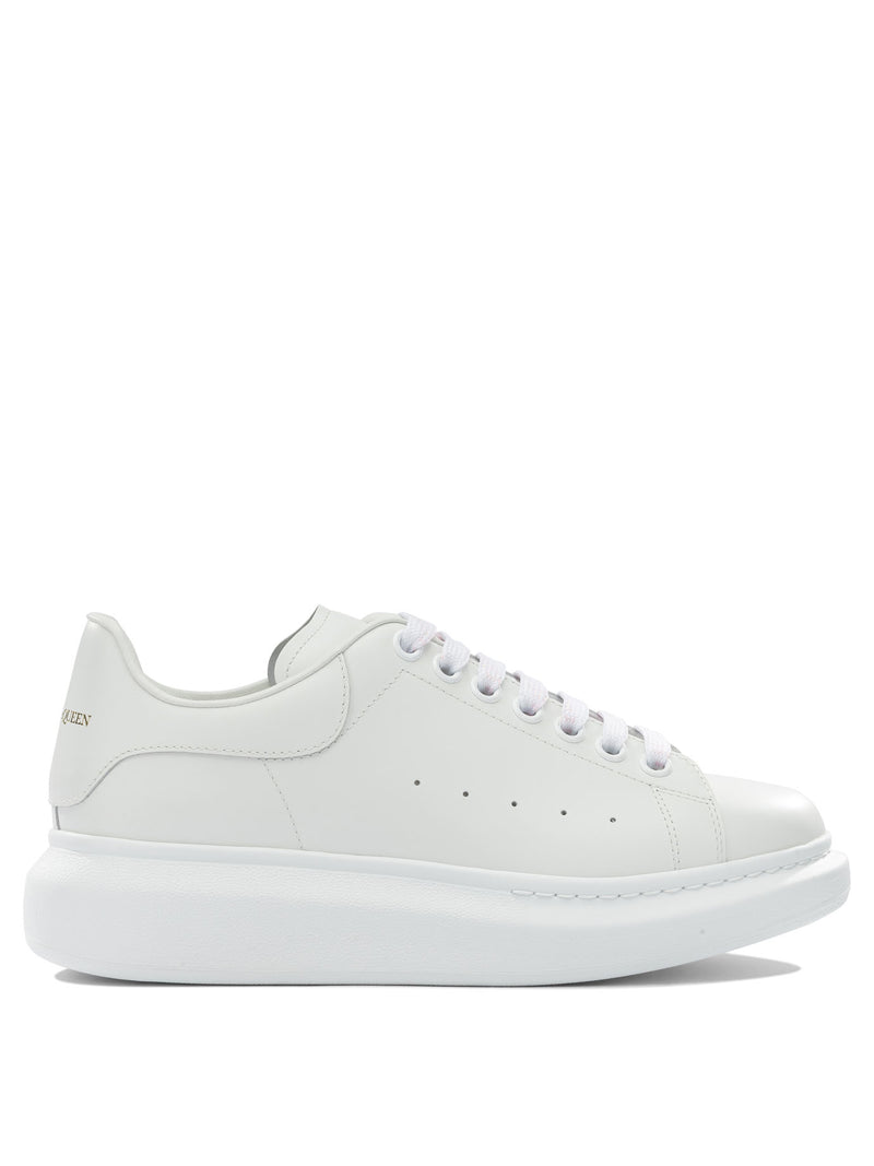 Alexander McQueen Zapatillas de cuero blancas Alexander McQueen para mujer - World Class Fashion