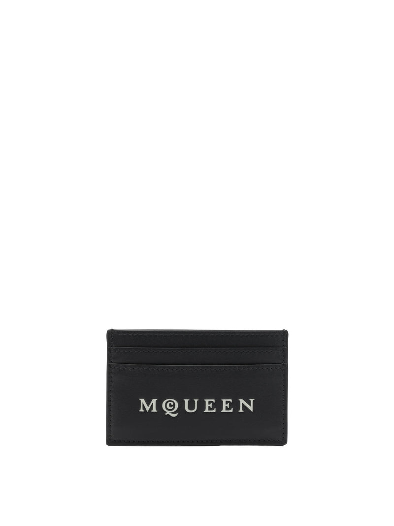Alexander McQueen Alexander McQueen Billetera de cuero negra para hombre - World Class Fashion