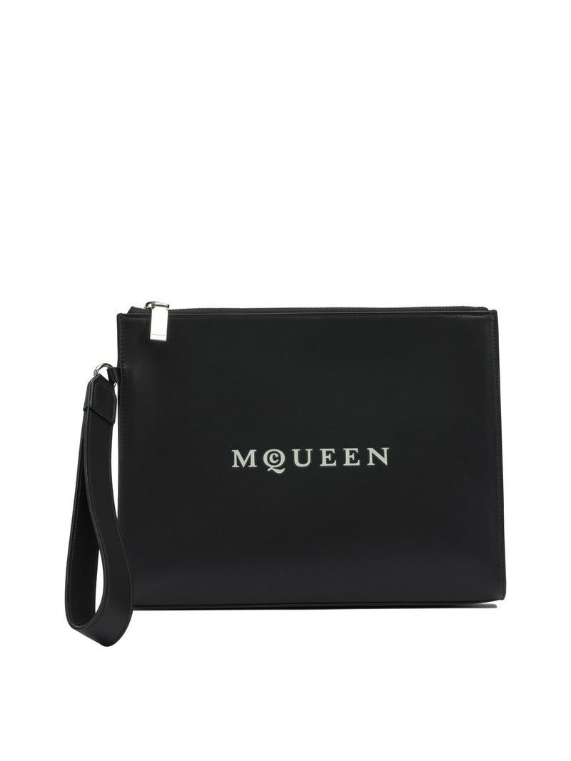 Alexander McQueen Alexander McQueen Men Beauty Case Black Leather - World Class Fashion