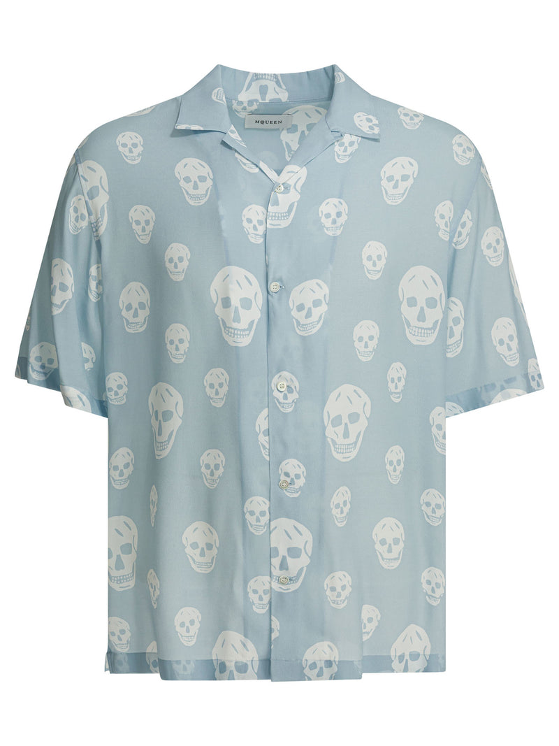 Alexander McQueen Alexander McQueen Men Shirt Light Blue - World Class Fashion