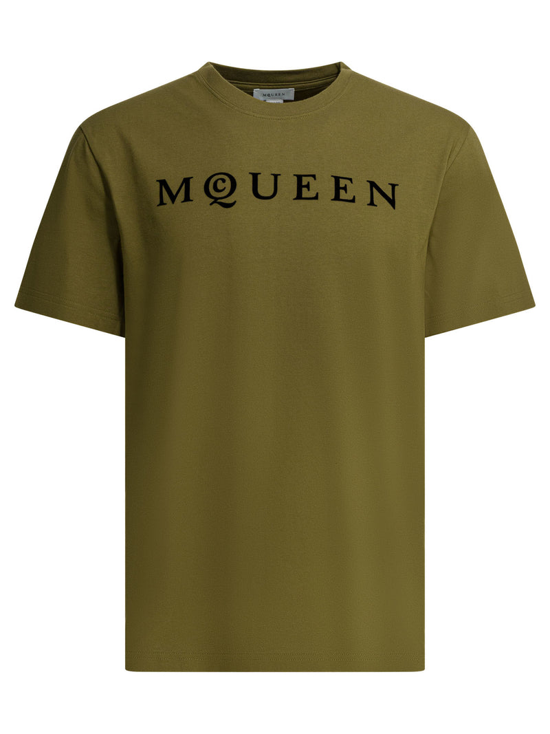 Alexander McQueen Alexander McQueen Camiseta de Algodón Negra para Hombre - World Class Fashion