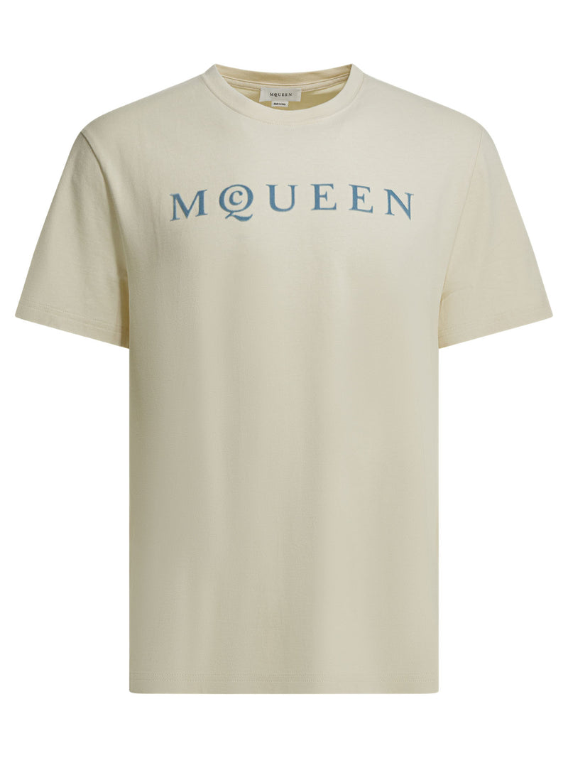 Alexander McQueen Alexander McQueen Camiseta de Algodón Blanca para Hombre - World Class Fashion