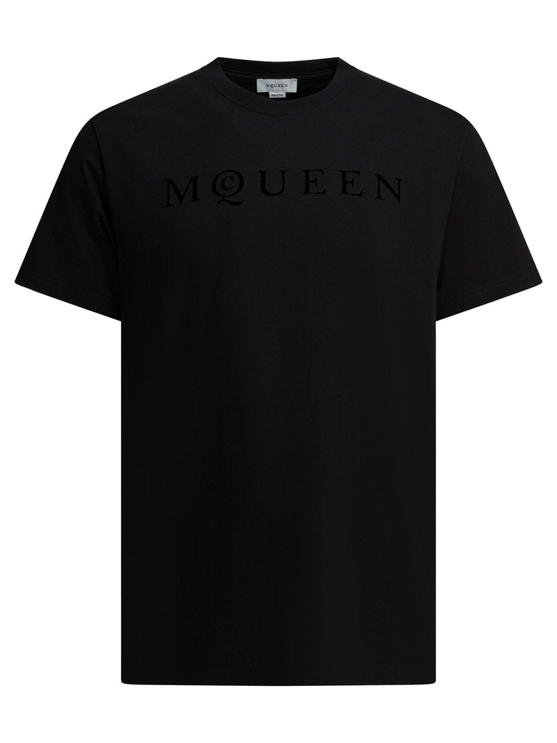 Alexander McQueen Alexander McQueen Camiseta de Algodón Negra para Hombre - World Class Fashion