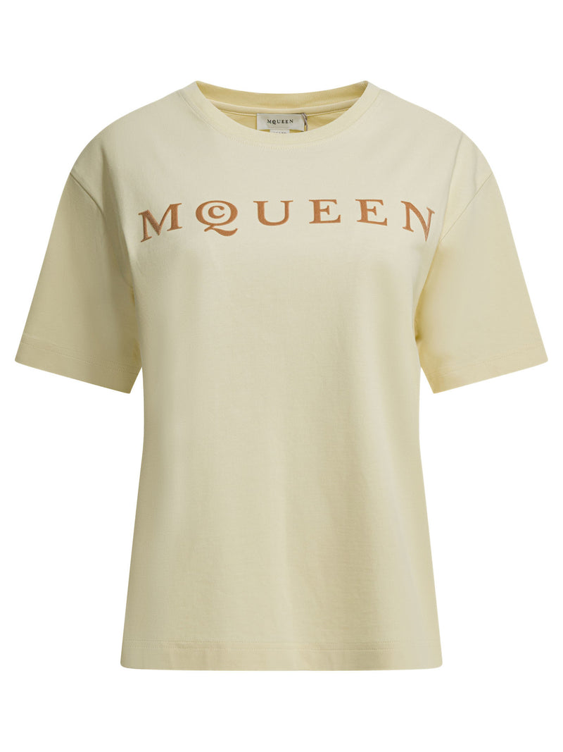 Alexander McQueen Alexander McQueen Women's White Cotton T-Shirt - World Class Fashion