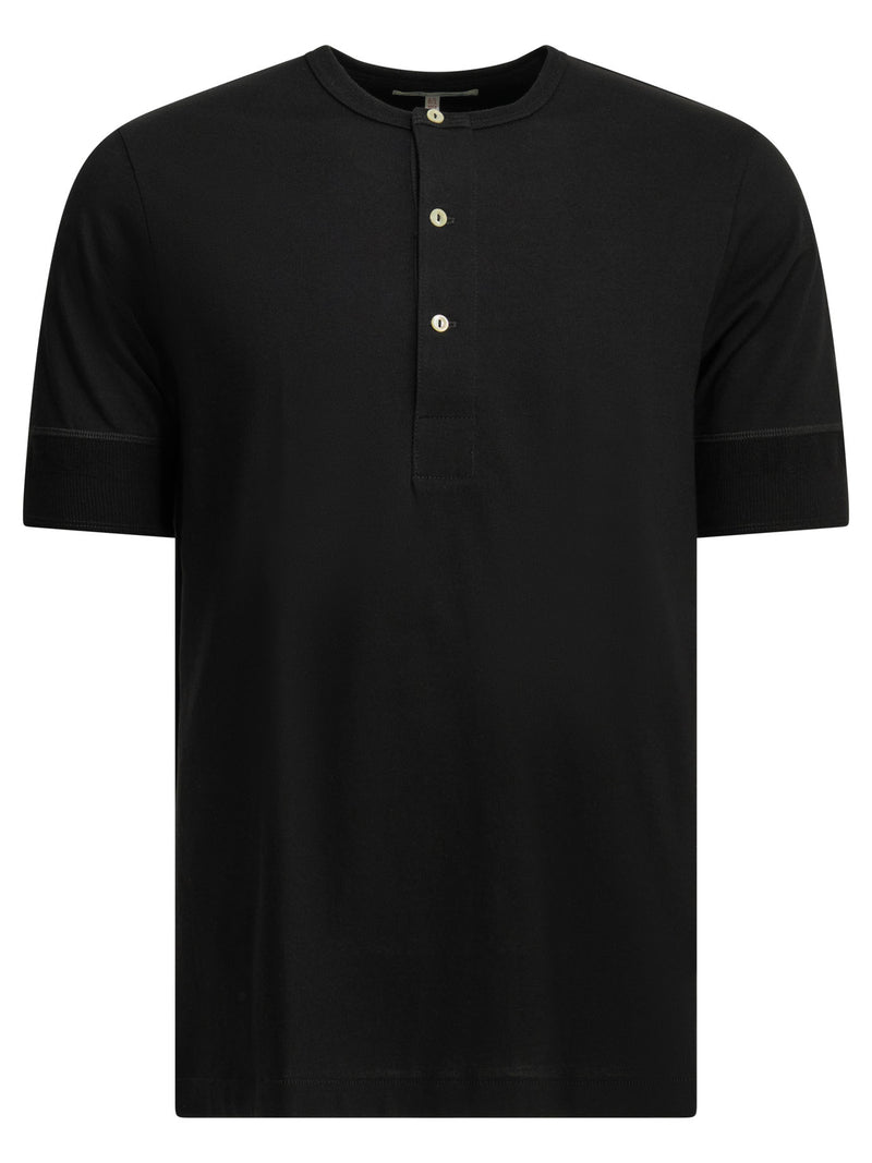 Merz B. Schwanen Camiseta Henley Merz B. Schwanen 103 Maco-imit negra - World Class Fashion