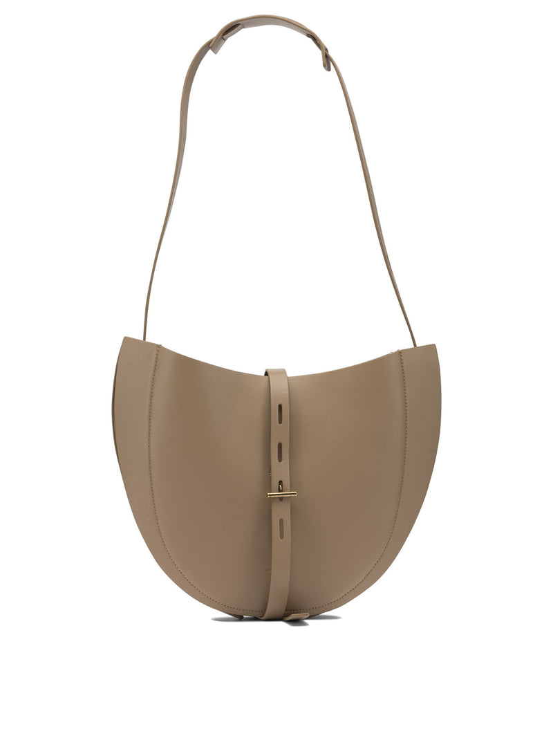 Minobossi Minobossi PROMISELIZROSE GOLD Brown Leather Shoulder Bag - World Class Fashion