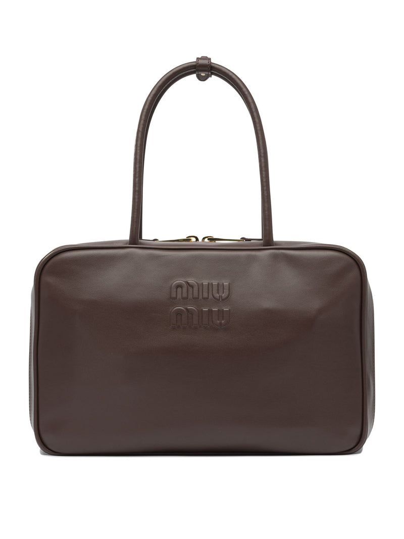 Miu Miu Miu Miu Beau Bolso Marrón Mujer - World Class Fashion