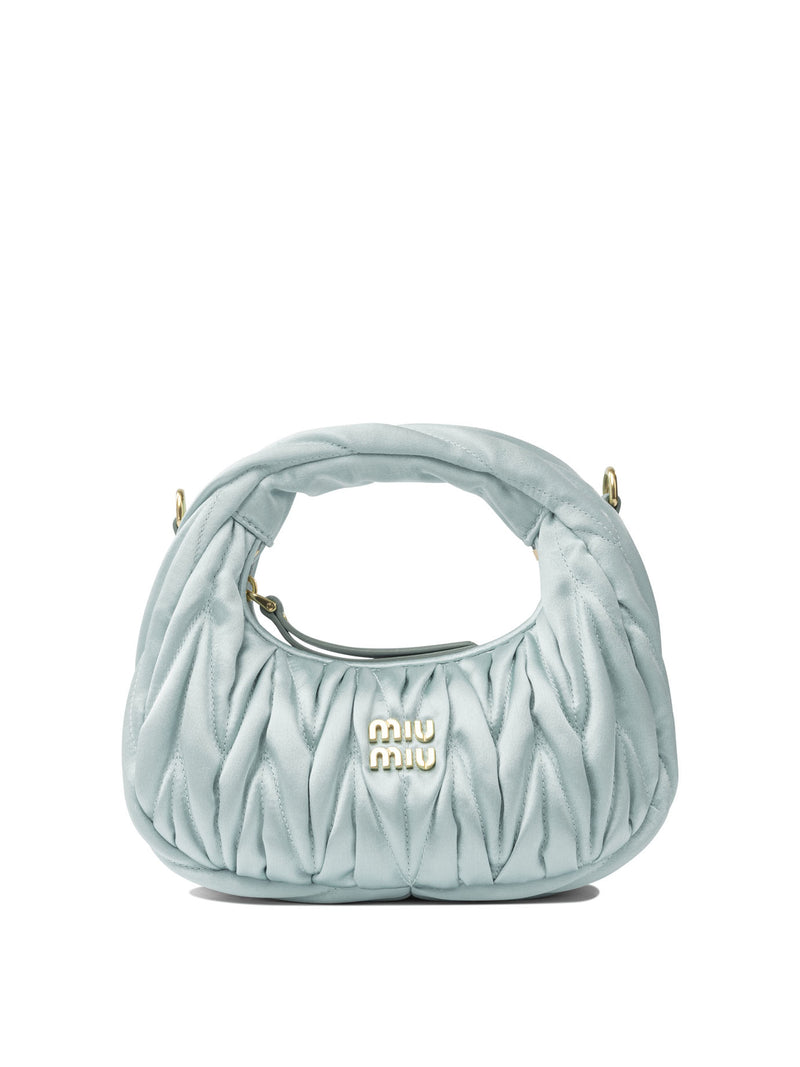 Miu Miu Bolso de mano Mini Wander de Miu Miu azul claro - World Class Fashion