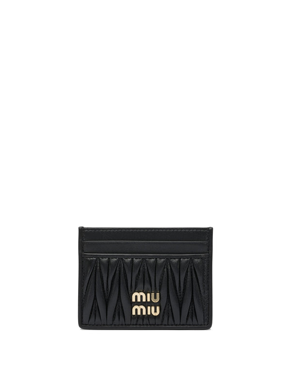 Miu Miu MatelassÃƒÆ’Ã‚Â© Nappa Leather Card Holders