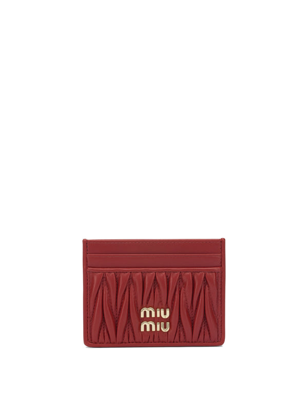 Miu Miu Matelassé Nappa Leather Card Holders