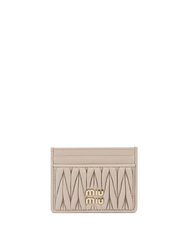 Miu Miu MatelassÃƒÆ’Ã‚Â© Nappa Leather Card Holders