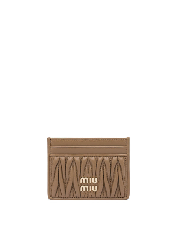 Miu Miu Matelassé Nappa Leather Card Holders