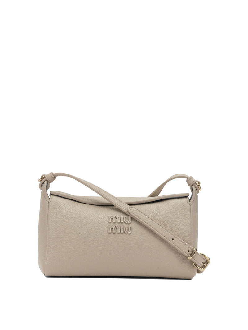 Miu Miu Miu Miu Small Crossbody Bag Beige - World Class Fashion