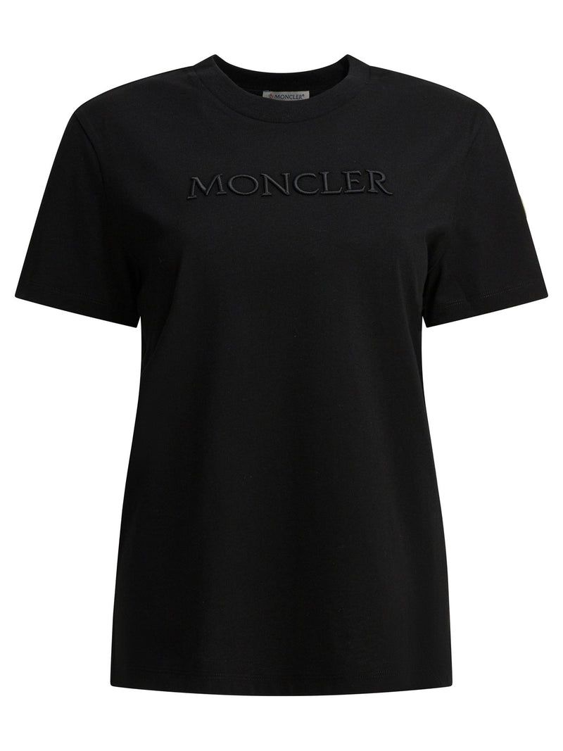 Moncler Moncler Crew-neck T-shirt Black Women - World Class Fashion