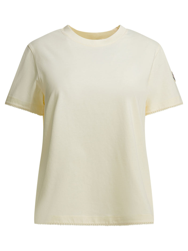 Moncler Moncler Crew-Neck T-Shirt White Women - World Class Fashion