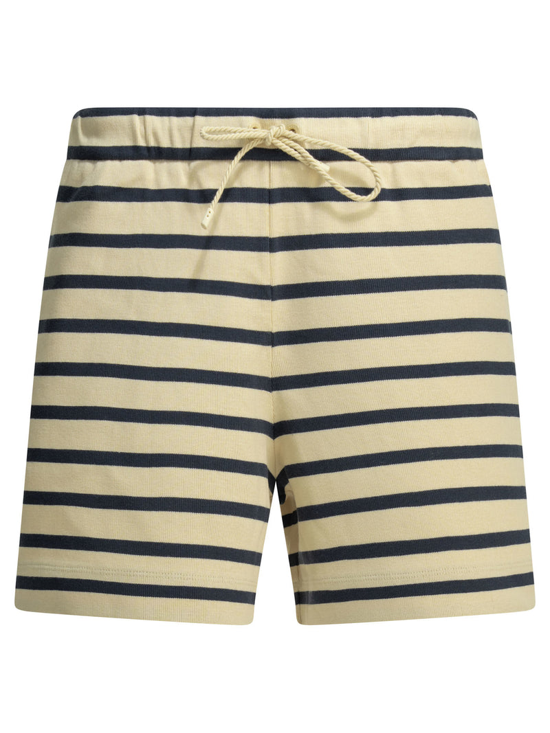 Moncler Moncler Women's Blue Cotton Shorts With Laces - World Class Fashion
