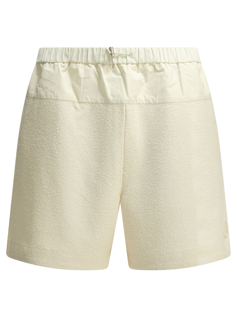 Moncler Moncler Cotton Tracksuit Shorts White Women - World Class Fashion
