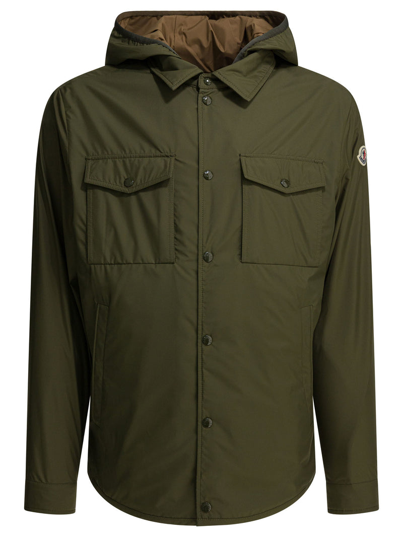 Moncler Moncler Chirano Raincoat Green Men - World Class Fashion
