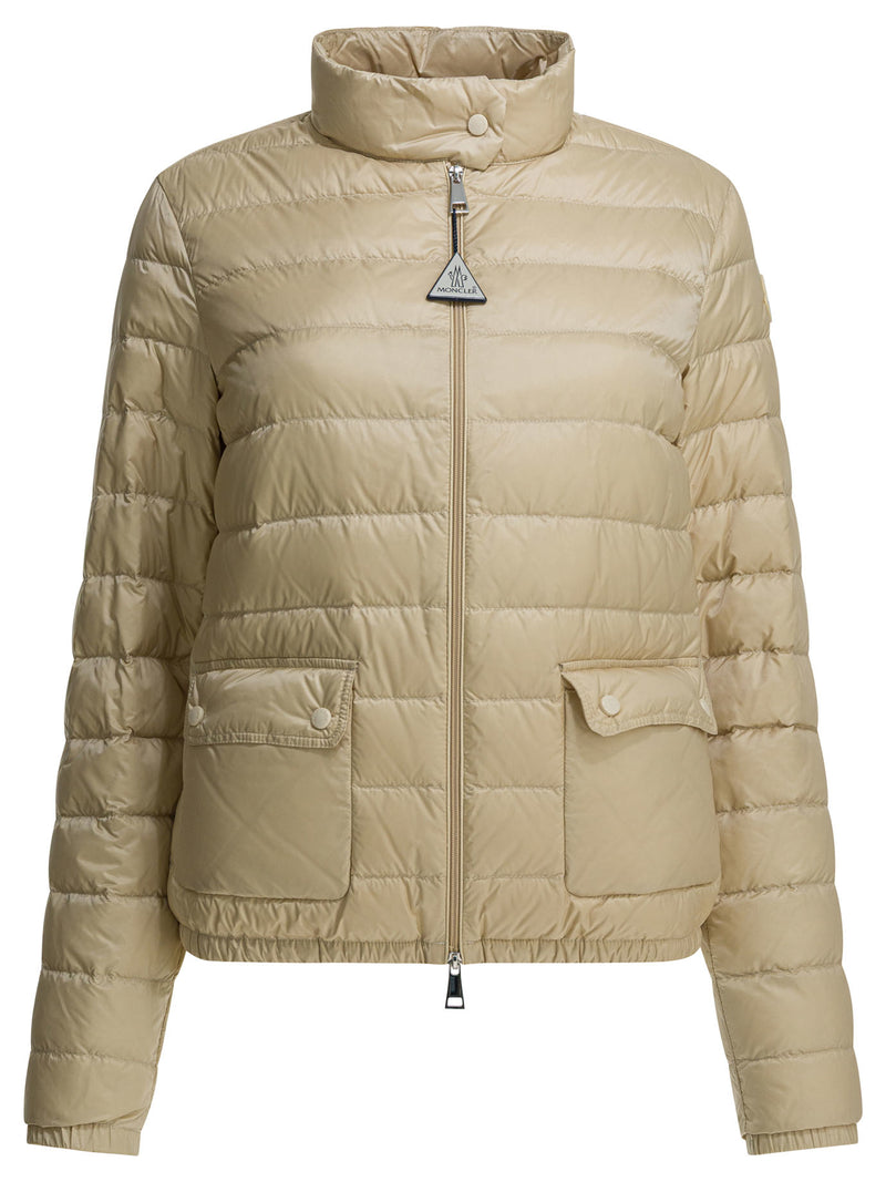 Moncler Moncler Lans Down Jacket Beige Women - World Class Fashion