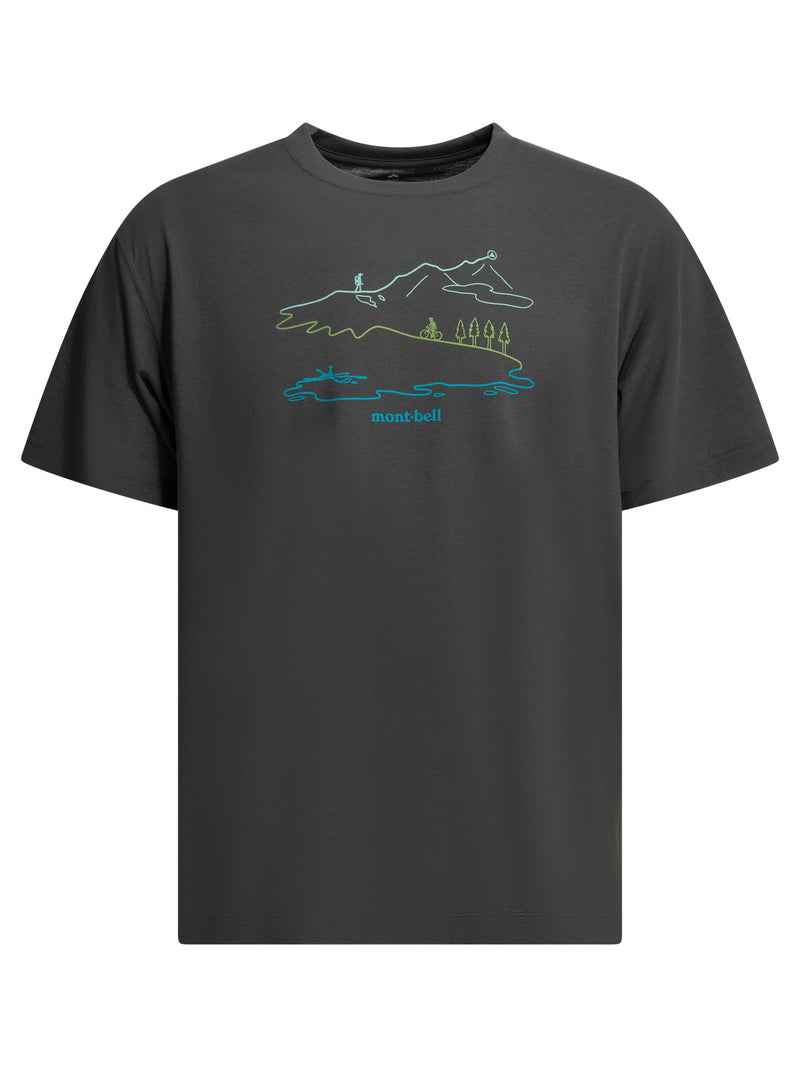 Montbell Montbell Camiseta de poliéster gris para hombre - World Class Fashion