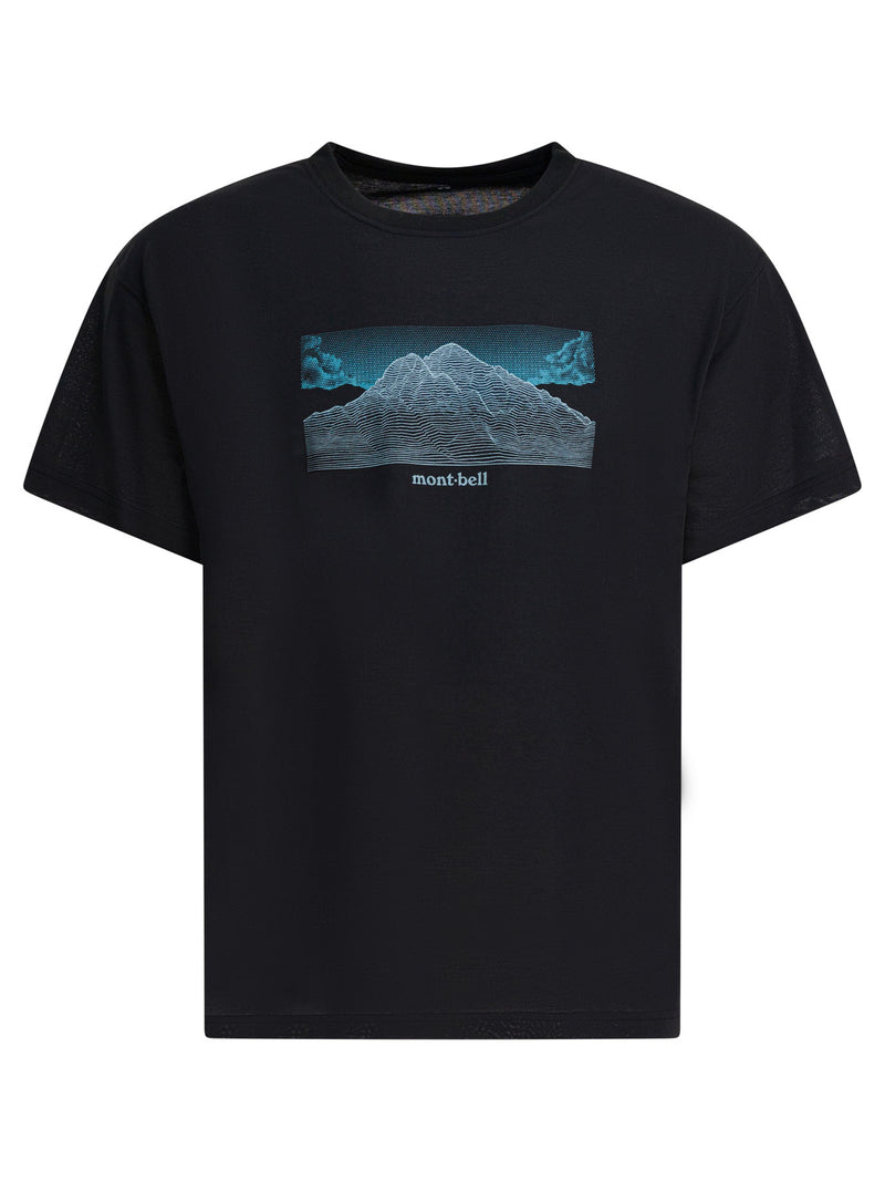 Montbell Camiseta Montbell para hombre, negra, poliéster - World Class Fashion