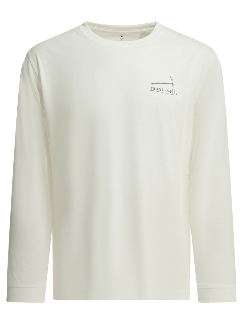 Montbell Camiseta de poliéster blanca para hombre Montbell - World Class Fashion
