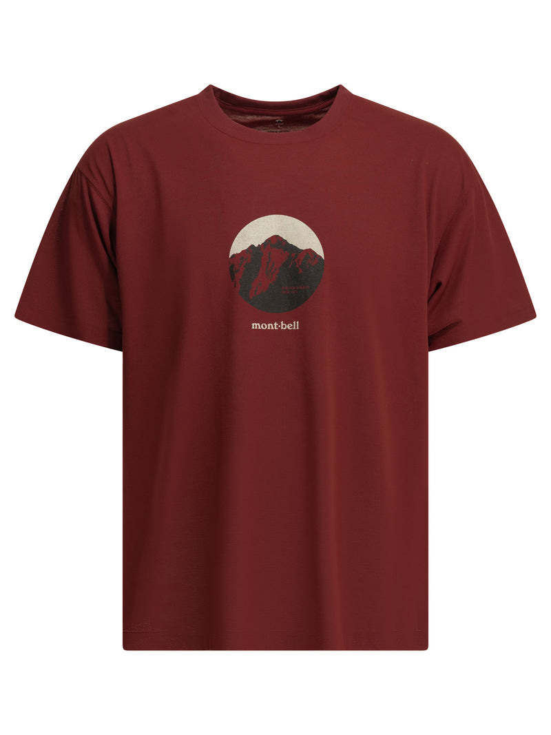 Montbell Camiseta de poliéster burdeos para hombre Montbell - World Class Fashion