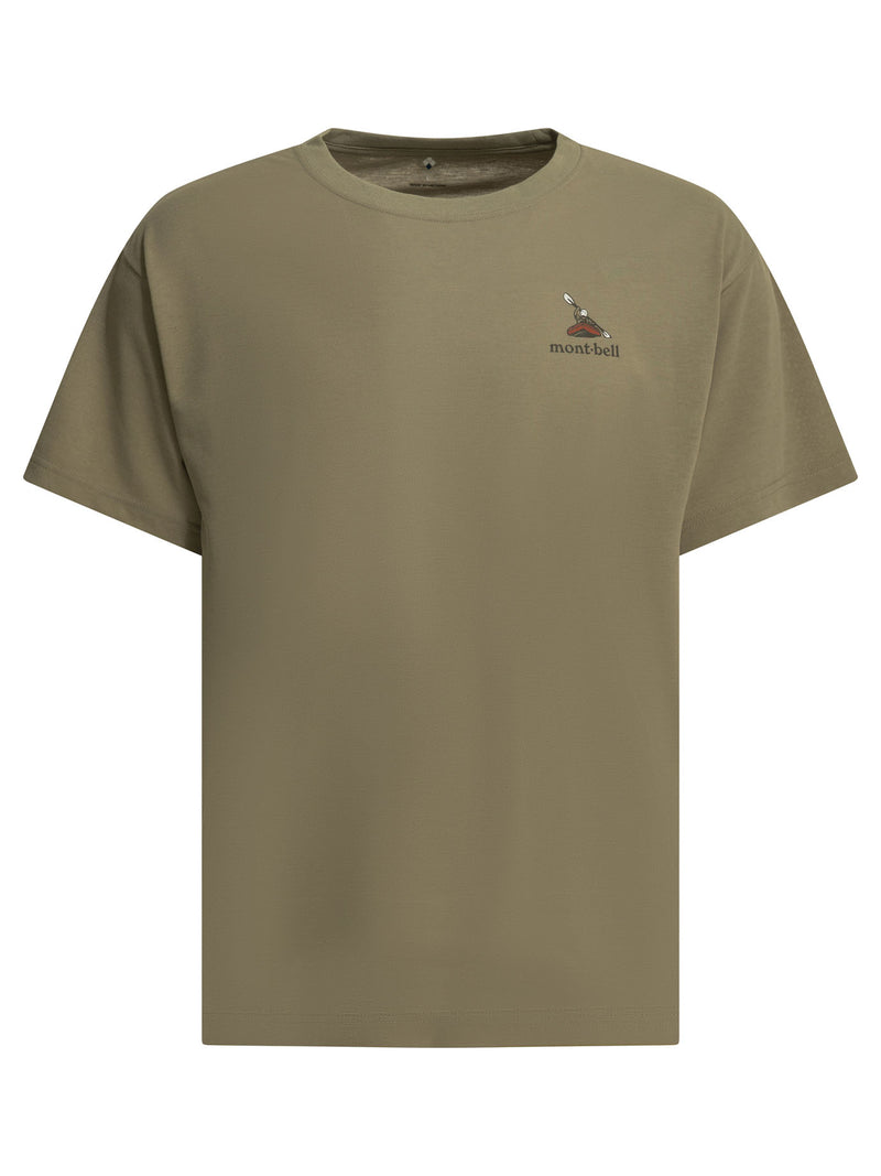 Montbell Camiseta de poliéster para hombre Montbell, marrón - World Class Fashion