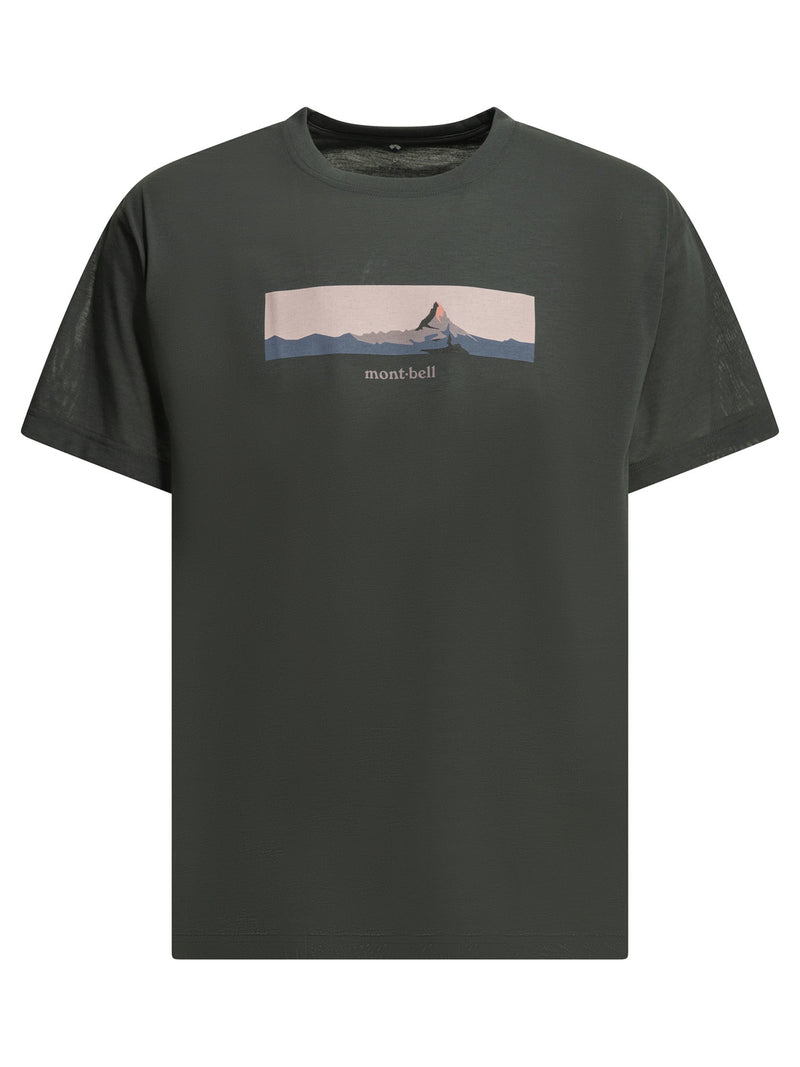 Montbell Camiseta Montbell de poliéster negra para hombre - World Class Fashion