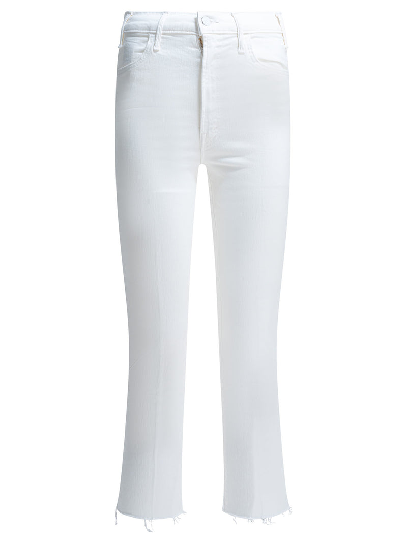 Mother Denim Mother Denim Hustler Ankle Fray Jeans White Women - World Class Fashion