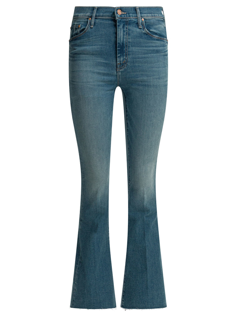 Mother Denim Mother Denim Ride Hard Live Louder Jeans Light Blue - World Class Fashion
