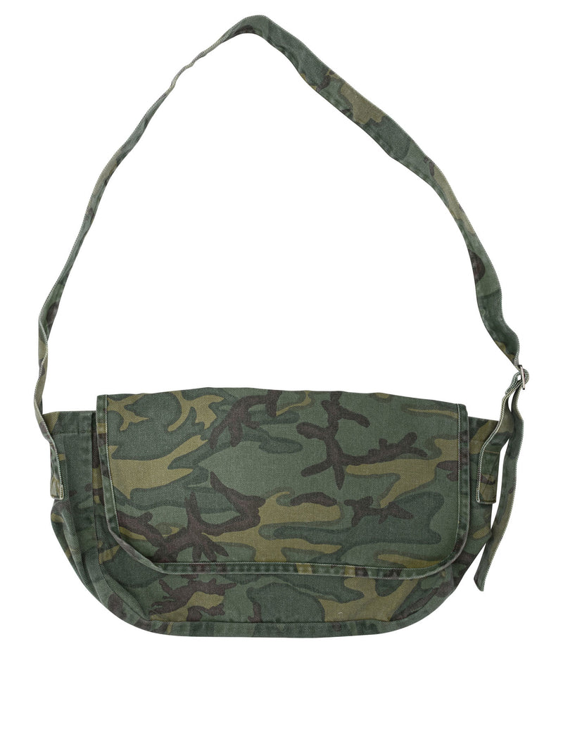Needles Needles Reversible News Paper Bag Green Men - World Class Fashion