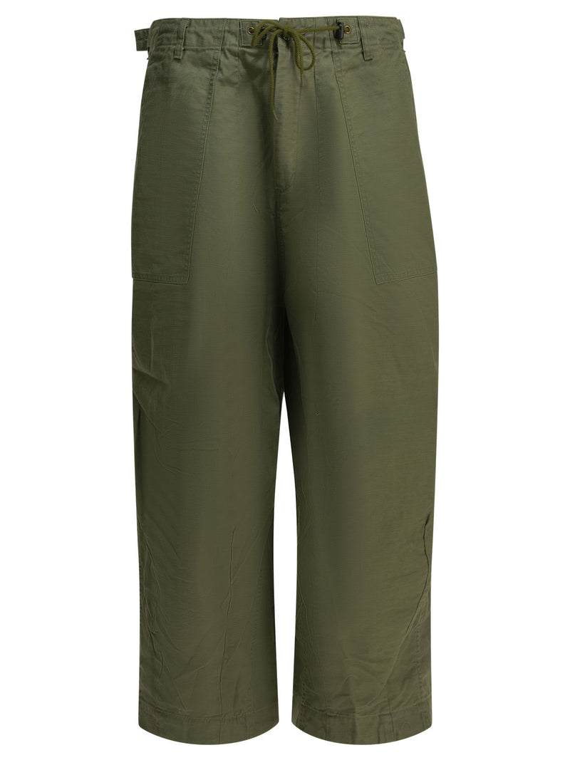 Needles Needles Fatigue Parachute Pants Olive Men - World Class Fashion