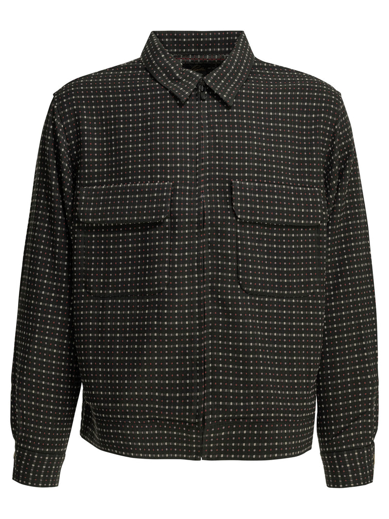Needles Needles Dobby Square Lightweight Jacket Black - World Class Fashion